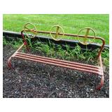 Vintage Metal Frame Playground Bench