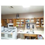 Contents of Upper Kitchen Cabinets -excludes