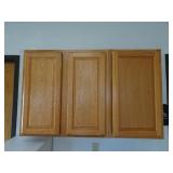 Set of Maple Face Wall Cabinets - Overall 48'