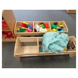 Lot of 2 Kaplan Commercial Wood Toy Organizer