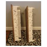 Lot of 2 Decorative 29' Wall Shelves