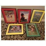 Lot of 5 Framed Bible Quote Inspirational Posters
