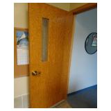 Lot of 2 Commercial Doors with Frosted Windows