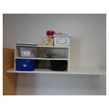 Wall Shelf with Contents - Buyer responsible for