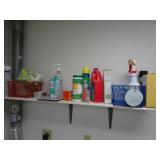 Shelf of Misc. Cleaning Supplies & Related - Some