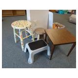Lot of Toddler Sized Furniture - x3 Stools &