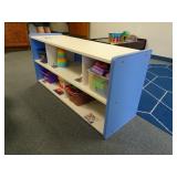 4ft Commercial Blue/White Organizer Shelf with