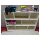 48' Wooden Shelf with Contents