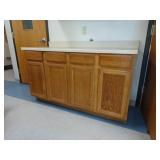 Set of Maple Face Base Cabinets with Countertop