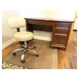 Office Desk with Rolling Chair Wall Hangings &