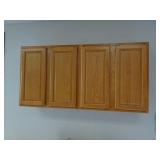 Set of Maple Face Wall Cabinets - Overall 60'