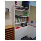 6ft x 3ft x 1ft White Bookshelf Cabinet -