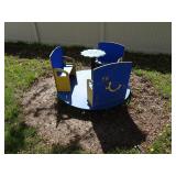 Commercial Merry-Go-Round - Blue / Yellow