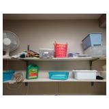Contents of Kitchen Wall Shelves - excludes wall