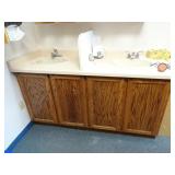 67' Wide 2-Sink Counter Cabinet