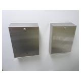 Pair of McKinney/Essex Stainless Steel Paper