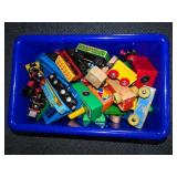 Bin of Thomas the Tank Engine Magnetic Train Toys