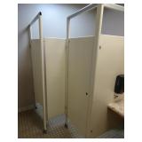 Womens Bathroom Stall with Partition (Missing