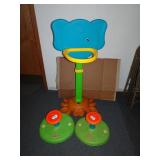 Lot of 2 Playskool Sit 'n Spin & Basketball Hoop