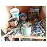 Contents of Cubby - Hardware Eye Loops Bolts Nuts