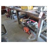 Large Steel Frame Work Bench 195'L x 31'W x 39'H