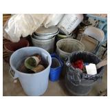 Lot of Misc. Garbage/Recycling Cans