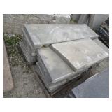 Pallet of  Salvaged Limestone Slabs 48' x 15.5' x