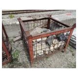 Lot of Landscape Stone with Steel Crate