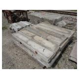 Pallet of  Salvaged Limestone Slabs 48' x 15.5' x