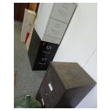Lot of 3 2-Drawer File Cabinets