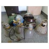 Large Lot of Vintage Light Fixtures - From the