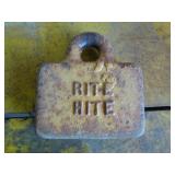 Vintage Rite Hite Cast Iron Weight