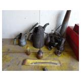 Lot of Oil Cans & Related