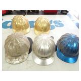 Lot of 5 Vintage Aluminum Hard Hats