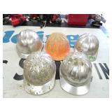 Lot of 5 Vintage Aluminum Hard Hats