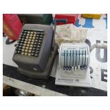 Lot of 2 Vintage Check Machines - Paymaster &