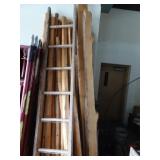 Antique Wood Ladder with Cedar Live Edge/Stripped