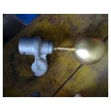 New Gold-Tone Flag Pole Pulley Finial
