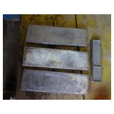 Lot of Metal Ingots - One Marked Nickel/Others