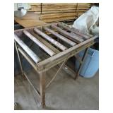 Metal Roller Track Table 3ft Wide