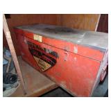 Large Vintage Steel Toolbox (XL-98 Saw Case) -