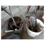 Two Buckets of Threaded Rod & Related