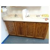 67" Wide 2-Sink Counter Cabinet