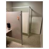 Mens Bathroom Stall with Partition (Missing