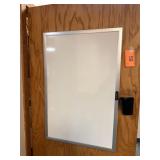 Dry Erase Board Mounted to Door