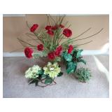 Lot of Misc Faux Plants