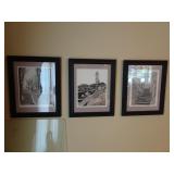 Lot of 3 Framed Maurice Blanchette & Denise