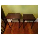 Lot of 2 Small End Tables - Appear to be Hammary