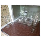 Lot of Misc. Clear Glassware - Wine Glasses
