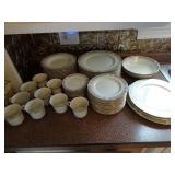 Large Lot of Mikasa Ivory China Serviceware -
